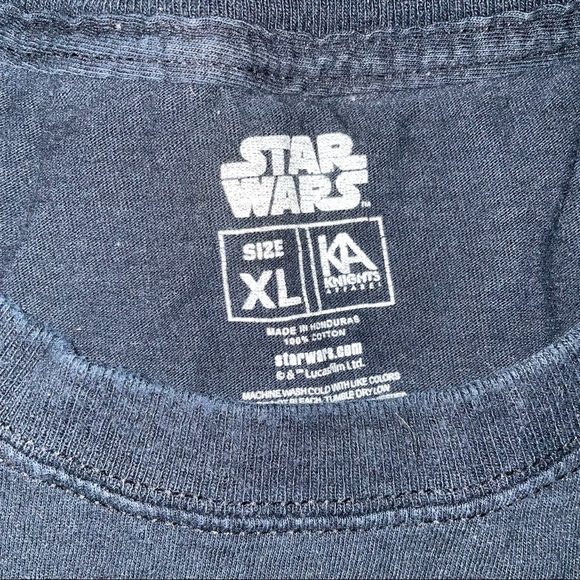 MD Terps Star Wars Darth Vader Short Sleeve Tee sz XL GUC - Picture 2 of 2